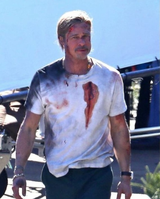 Brad Pitt bầm dập trên phim trường  ảnh 1 Brad Pitt bam dap tren phim truong anh 1