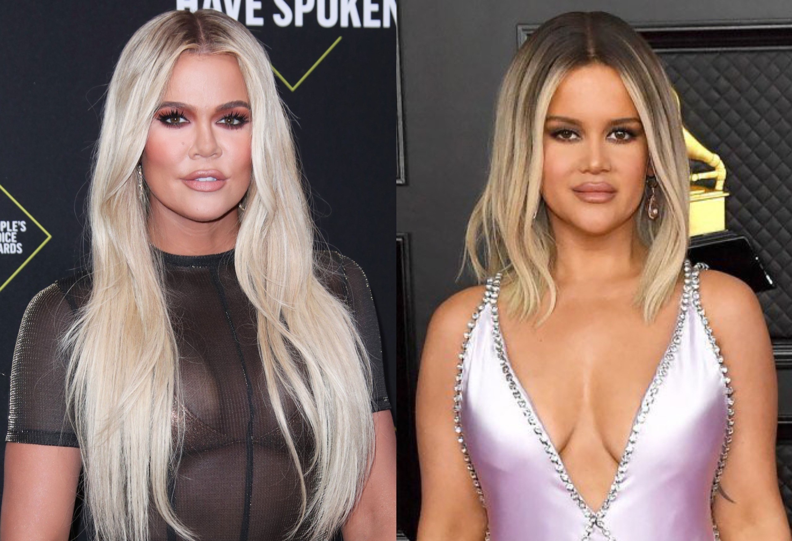 Nu ca si bi nham la Khloe Kardashian tren tham do Grammy hinh anh