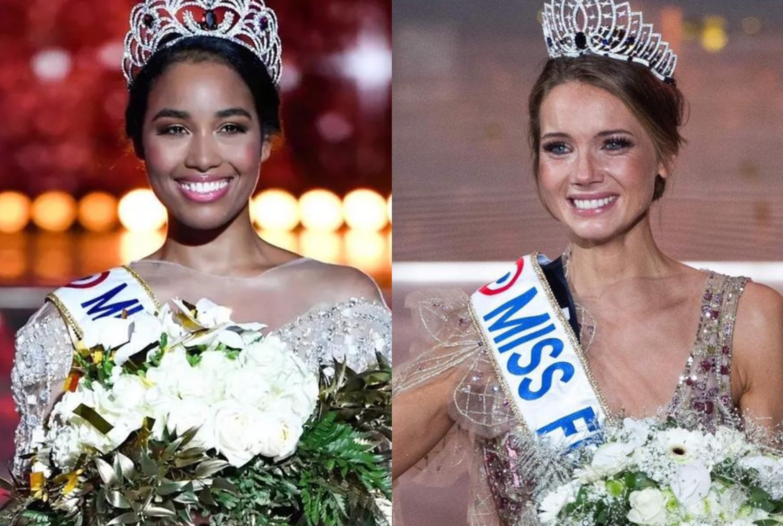 Nhan sac hai nguoi dep Phap thi Hoa hau Hoan vu cung mot nam hinh anh