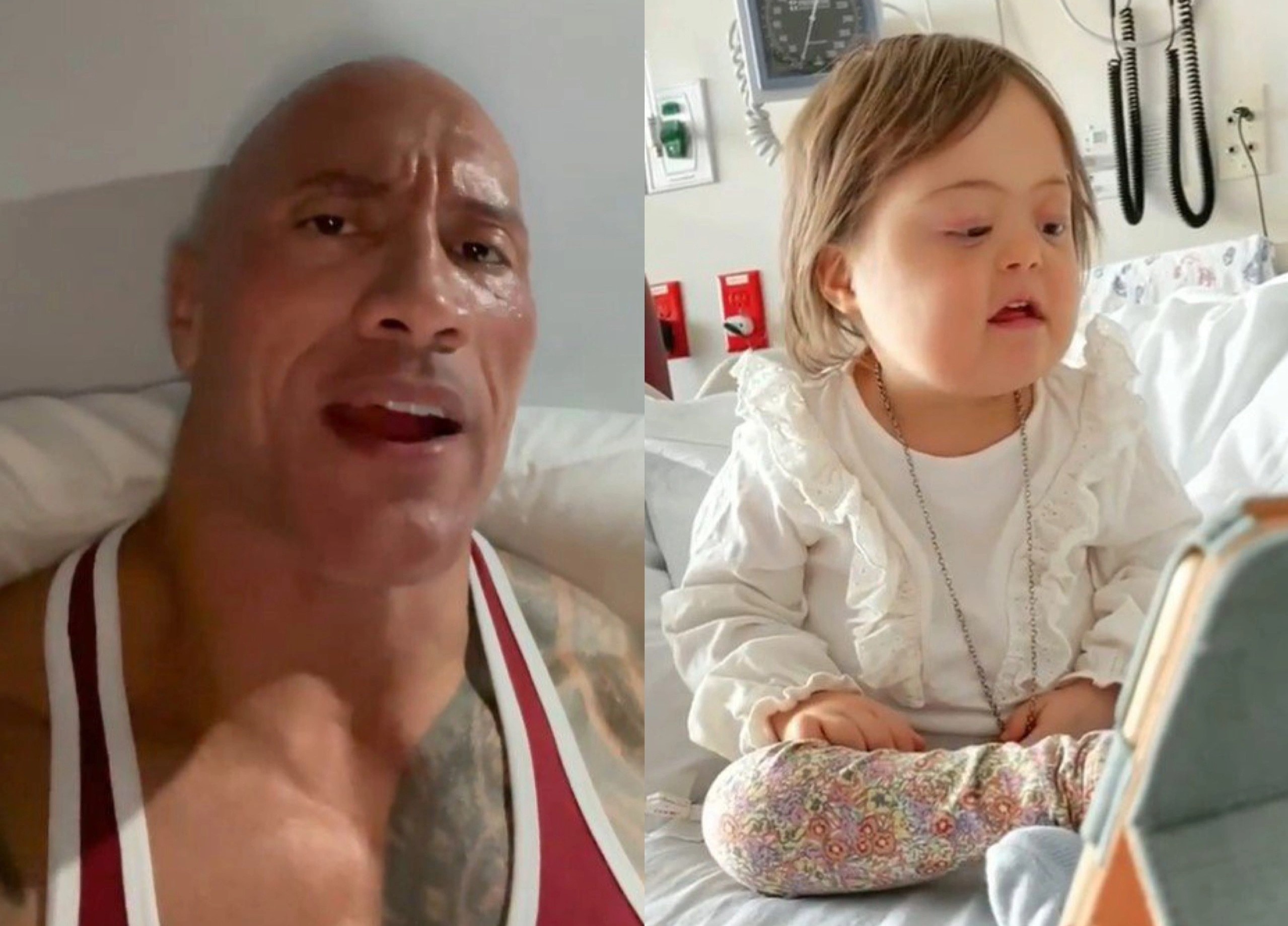 The Rock hat tang fan nhi mac ung thu hinh anh