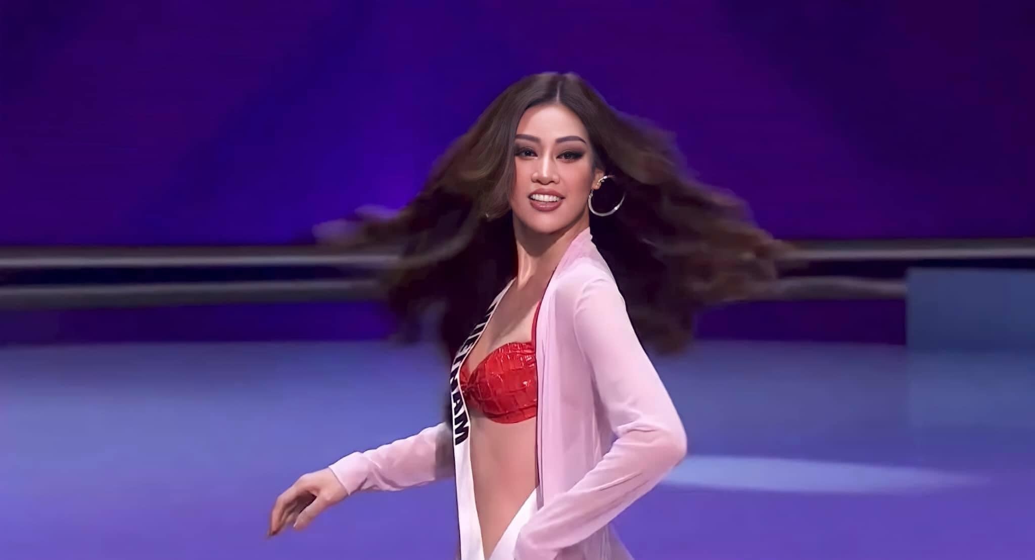 Khanh Van tai ban ket Miss Universe anh 4
