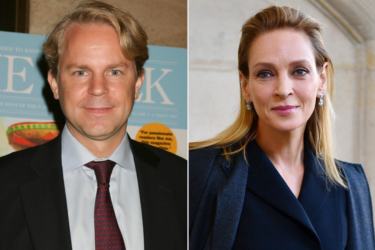 Uma Thurman hen ho CEO Bloomberg hinh anh
