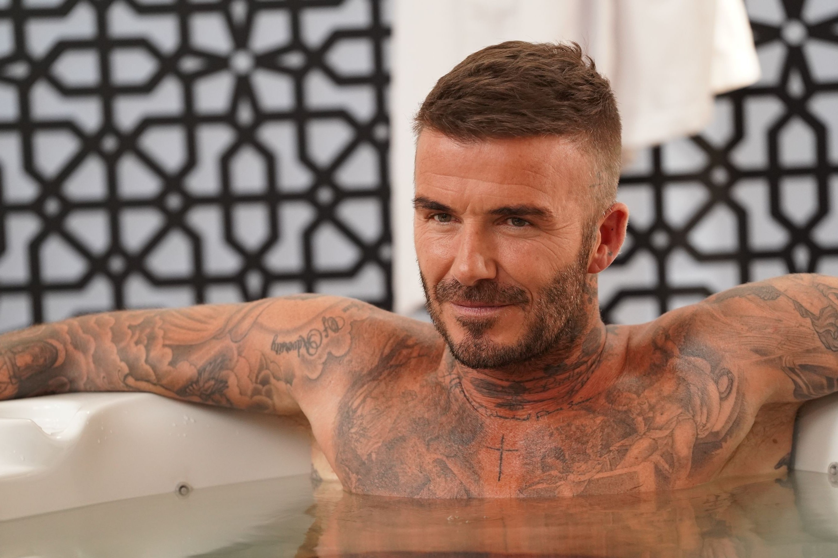 Hinh xam moi cua David Beckham hinh anh