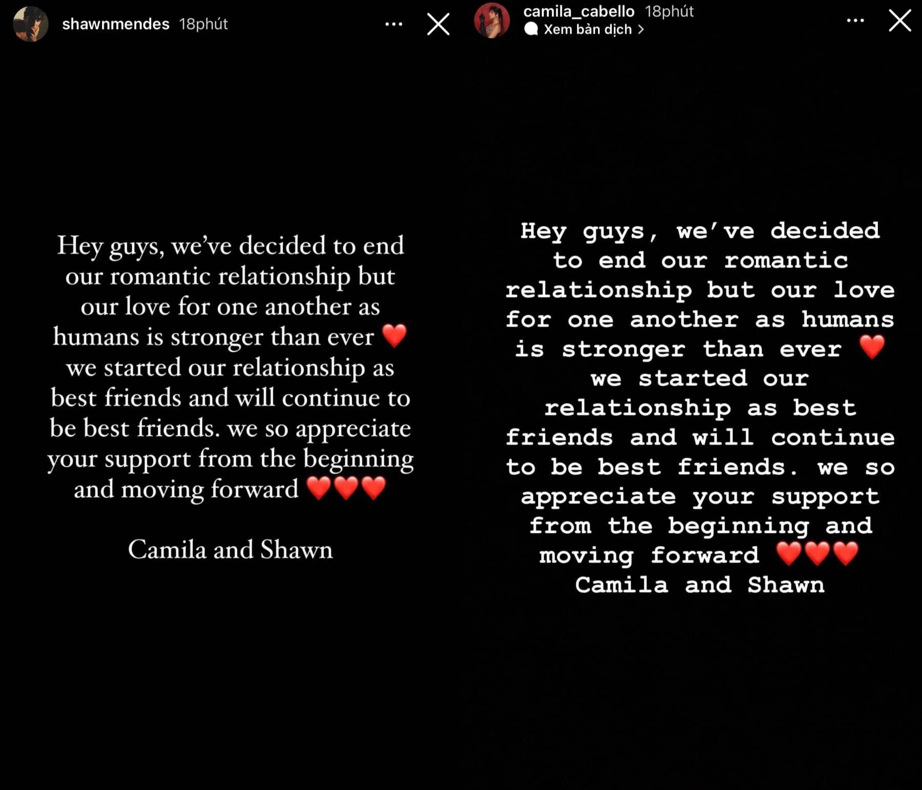 Shawn Mendes và Camila Cabello chia tay ảnh 1 Shawn Mendes va Camila Cabello chia tay anh 1