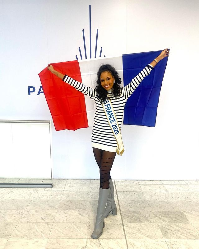 Hoa hau Phap dung thi Miss Universe vi mac Covid-19 anh 2