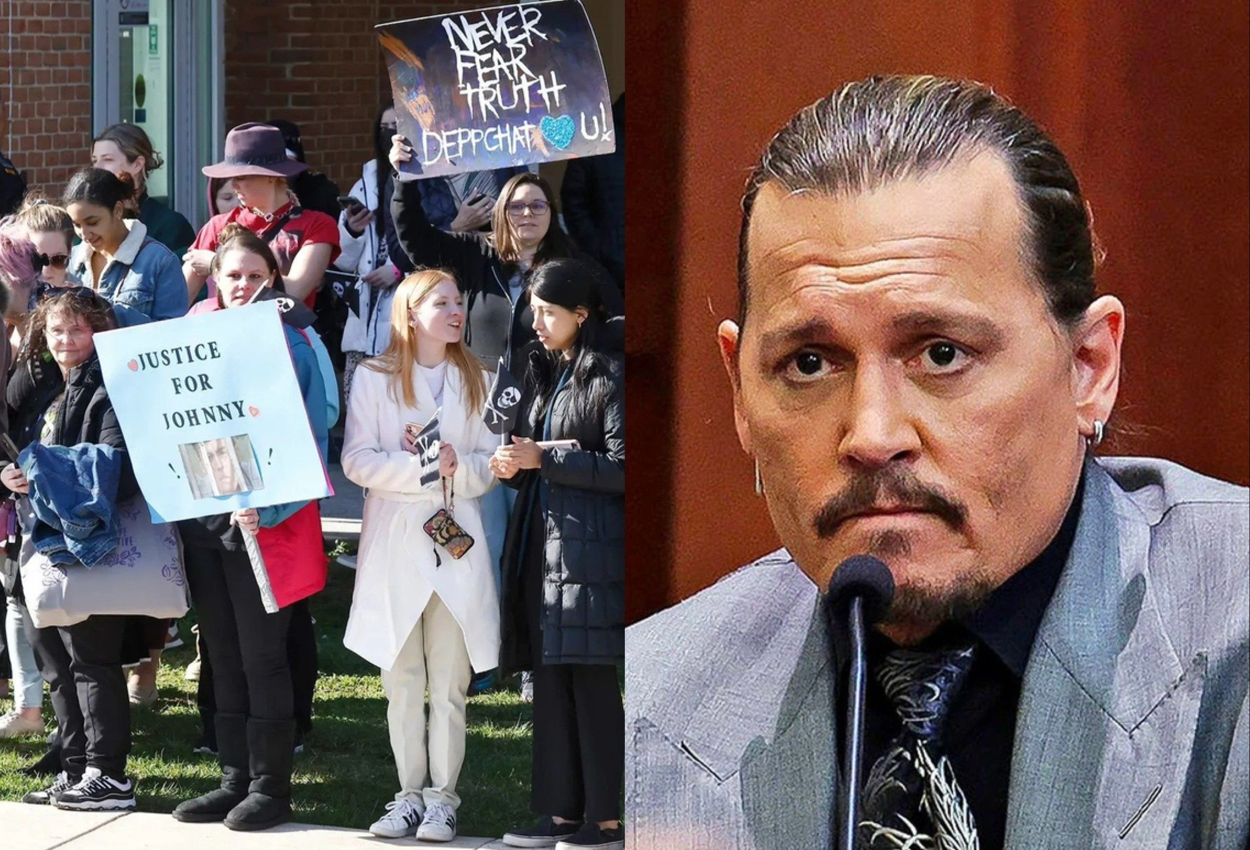 Khan gia chi 30.000 USD den xem phien toa Johnny Depp - Amber Heard hinh anh