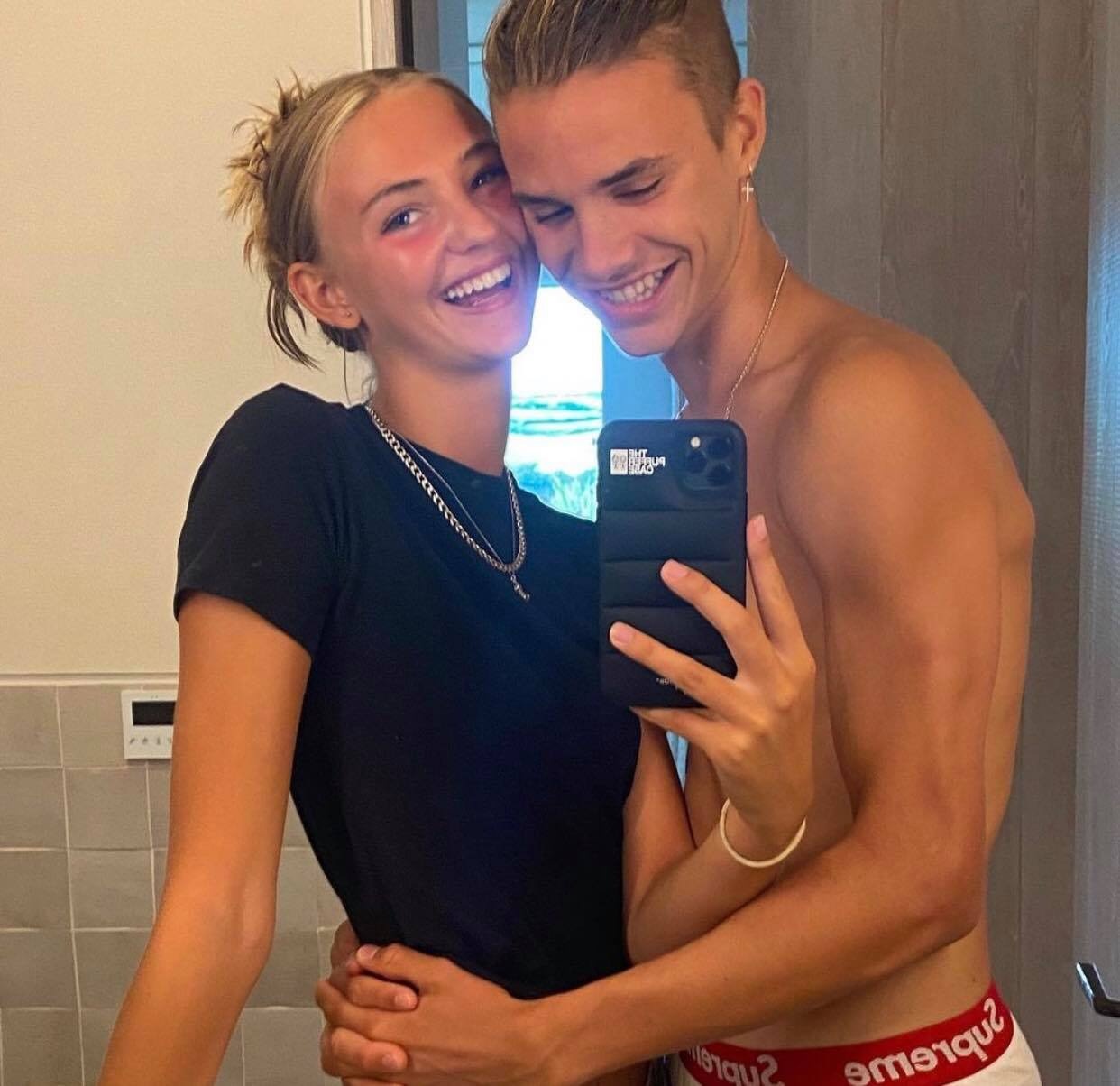 Romeo Beckham và bạn gái người mẫu ảnh 1 Romeo Beckham va ban gai nguoi mau anh 1