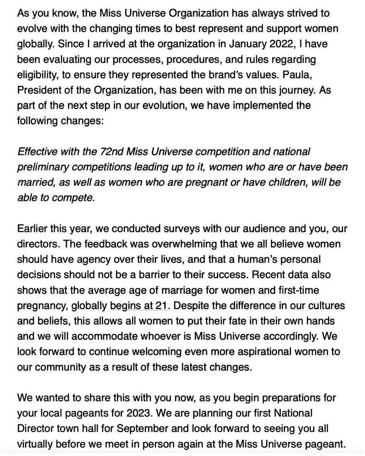 Hoa hậu Hoàn vũ chấp nhận thí sinh kết hôn ảnh 2 Hoa hau Hoan vu chap nhan thi sinh ket hon anh 2