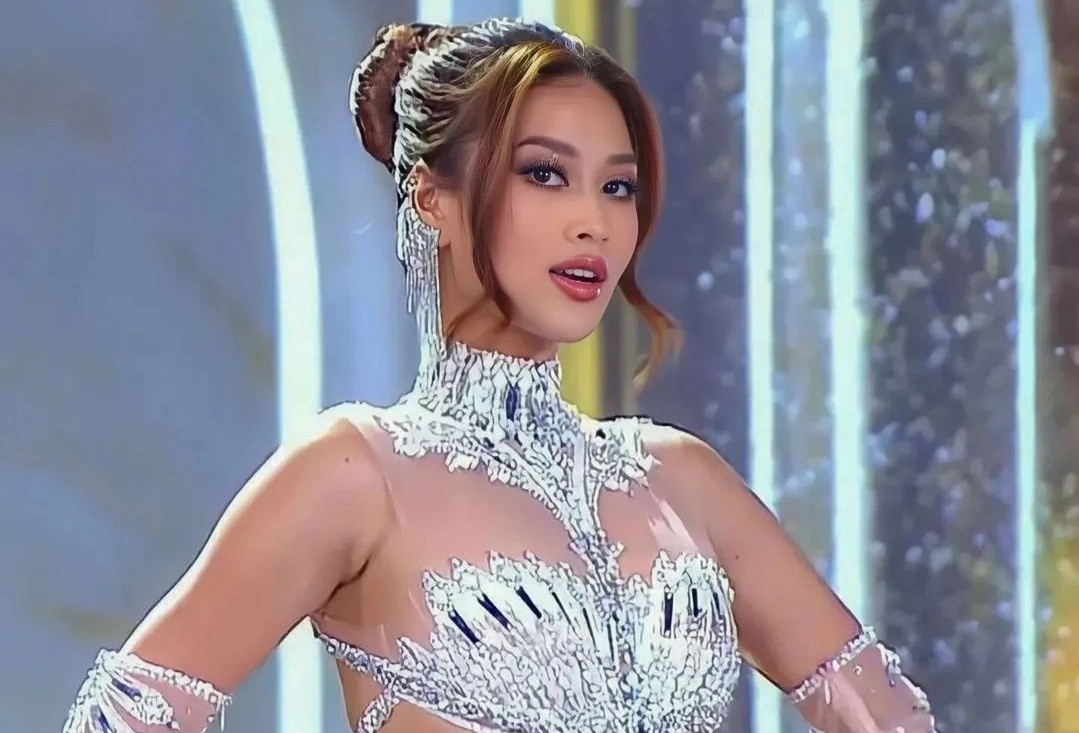 Thien An toa sang o ban ket Hoa hau Hoa binh Quoc te hinh anh