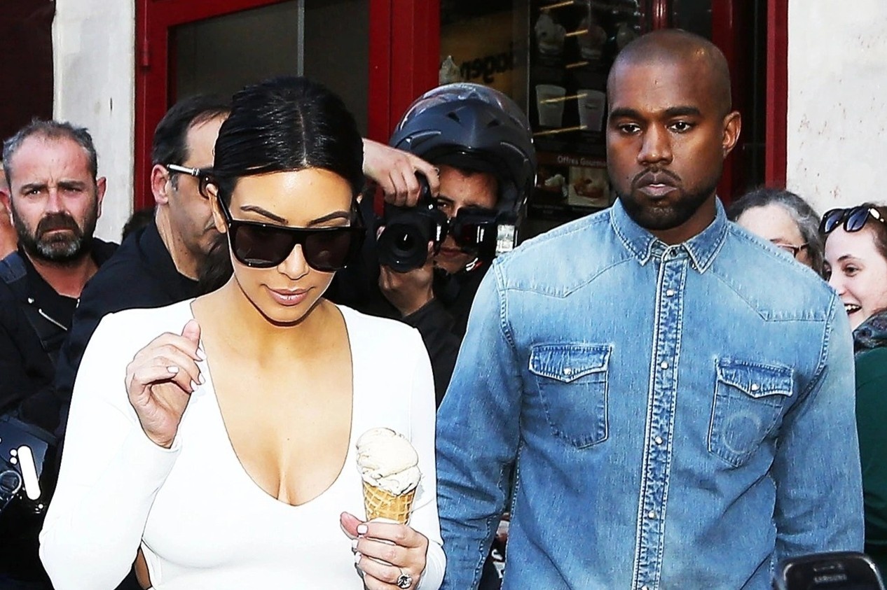 Kanye West: 'Toi va Kim Kardashian chi ly hon tren giay to' hinh anh