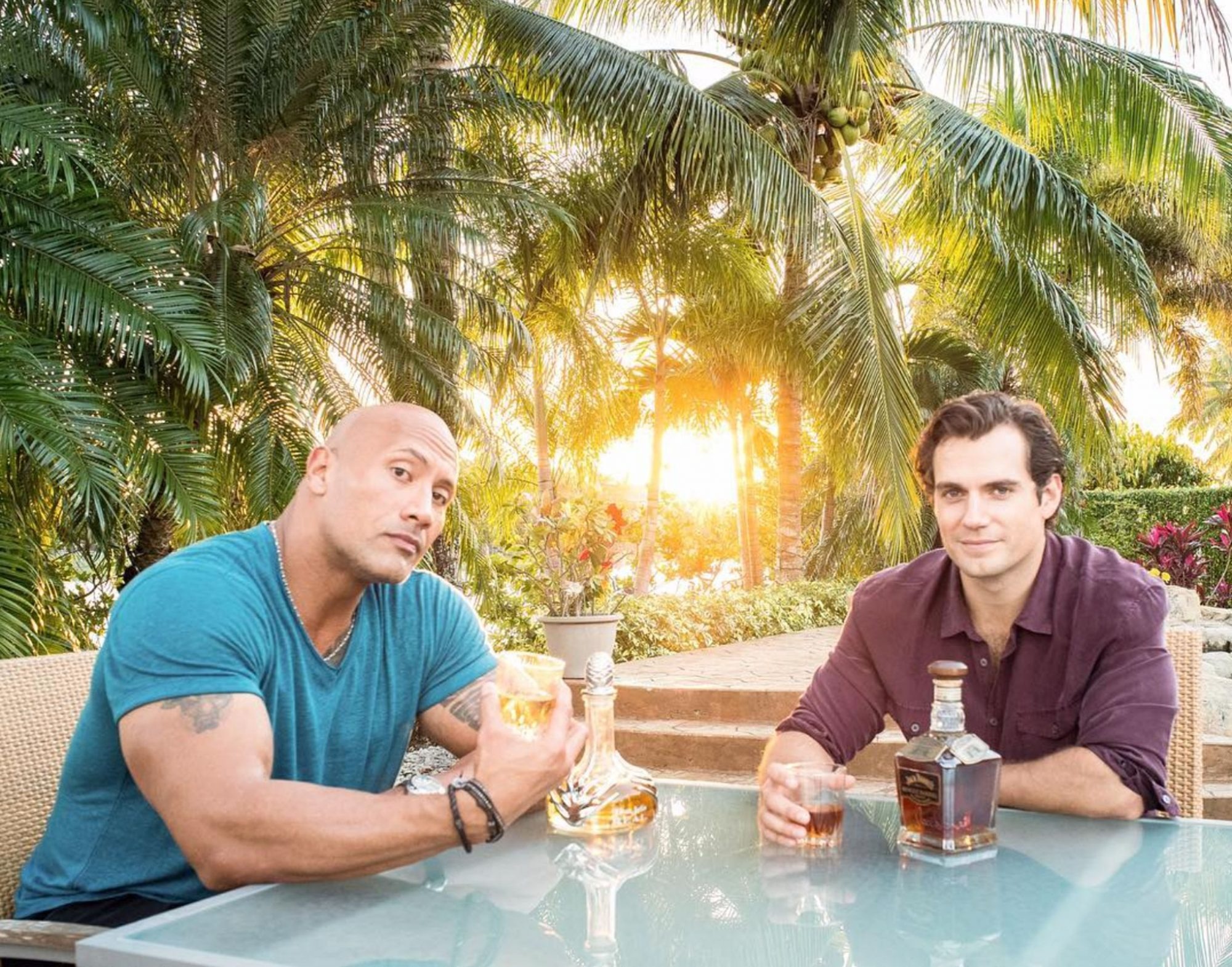 The Rock Henry Cavill anh 1