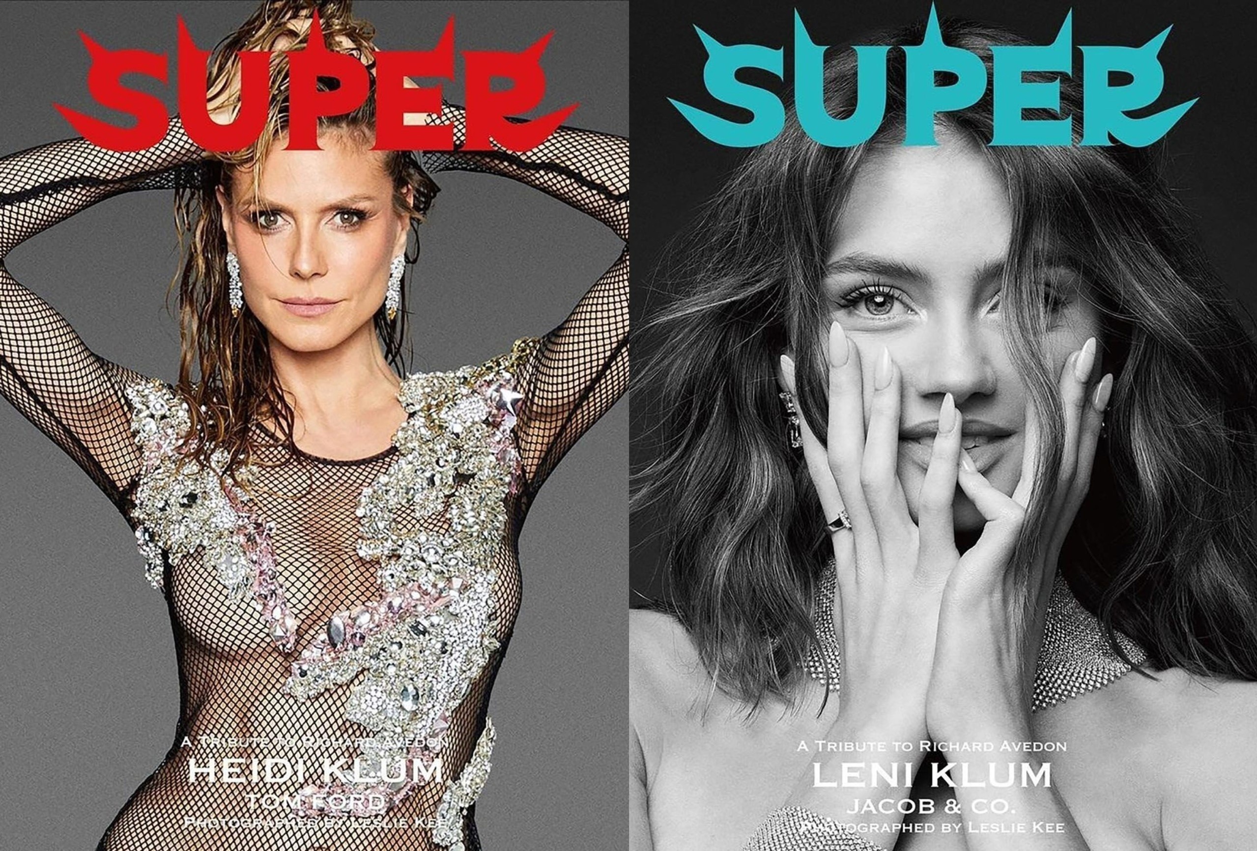 Me con sieu mau Heidi Klum ho bao tren tap chi hinh anh