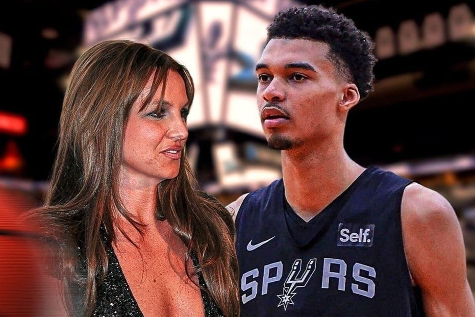 Video Britney Spears bi ve si Victor Wembanyama tat hinh anh