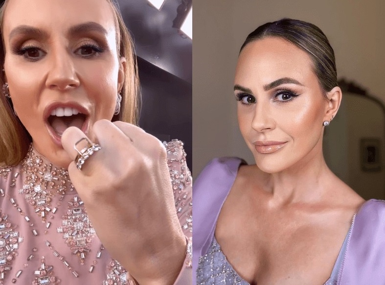 Sao nu bi roi mat vien kim cuong tren tham do Qua cau Vang hinh anh