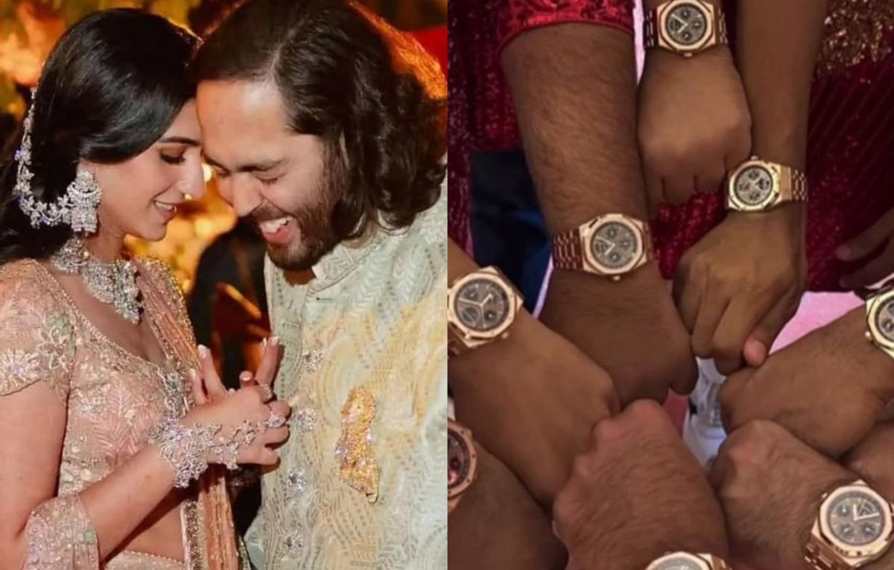 Phu re trong sieu le cuoi An Do duoc tang dong ho 240.000 USD hinh anh