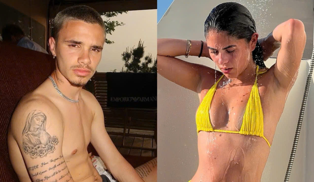 Romeo Beckham doi ban gai lien tuc hinh anh