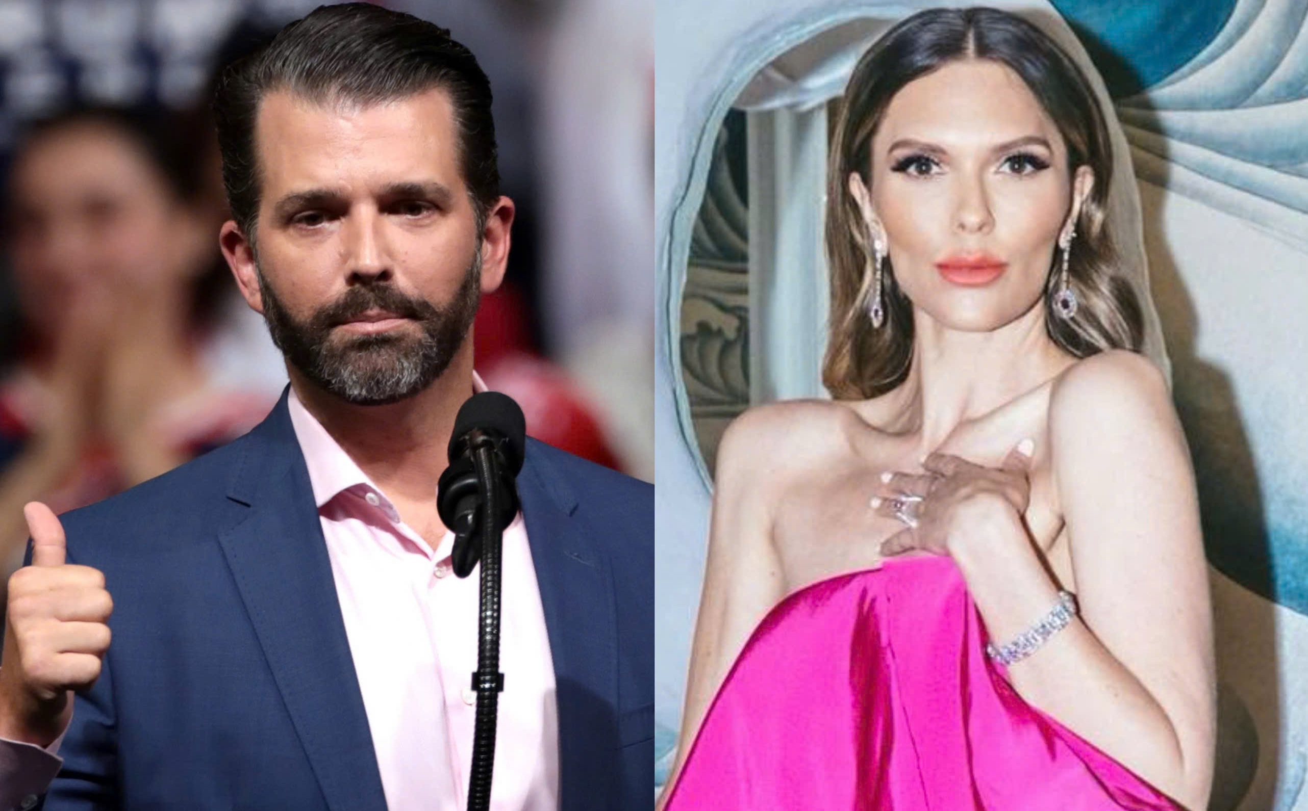 Nhan sac nguoi mau hen ho con trai ong Trump hinh anh