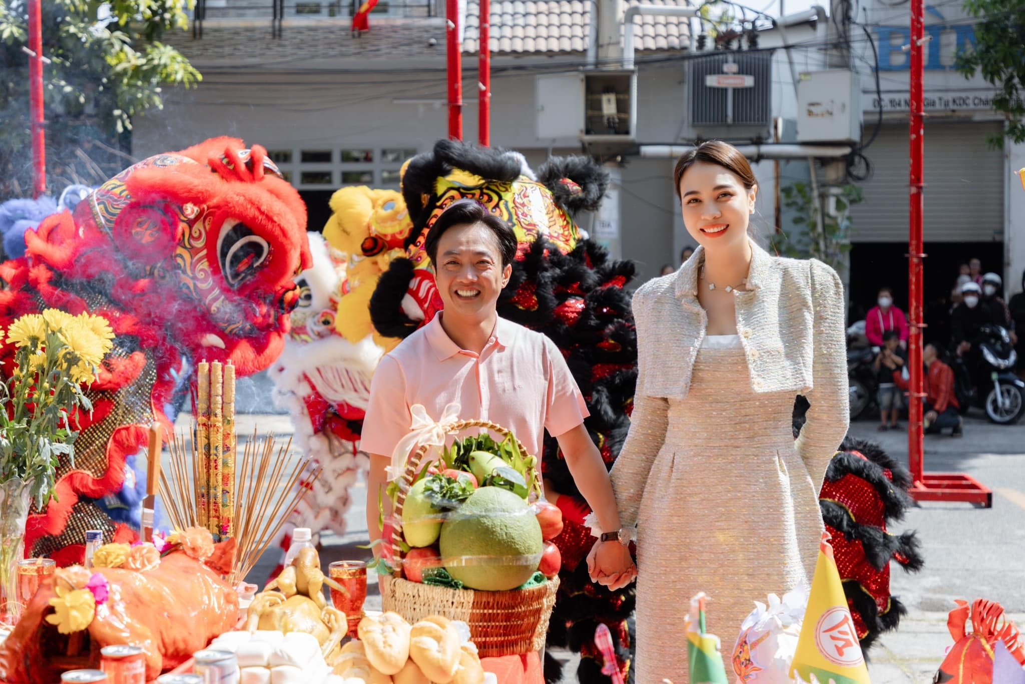 Đàm Thu Trang và chồng