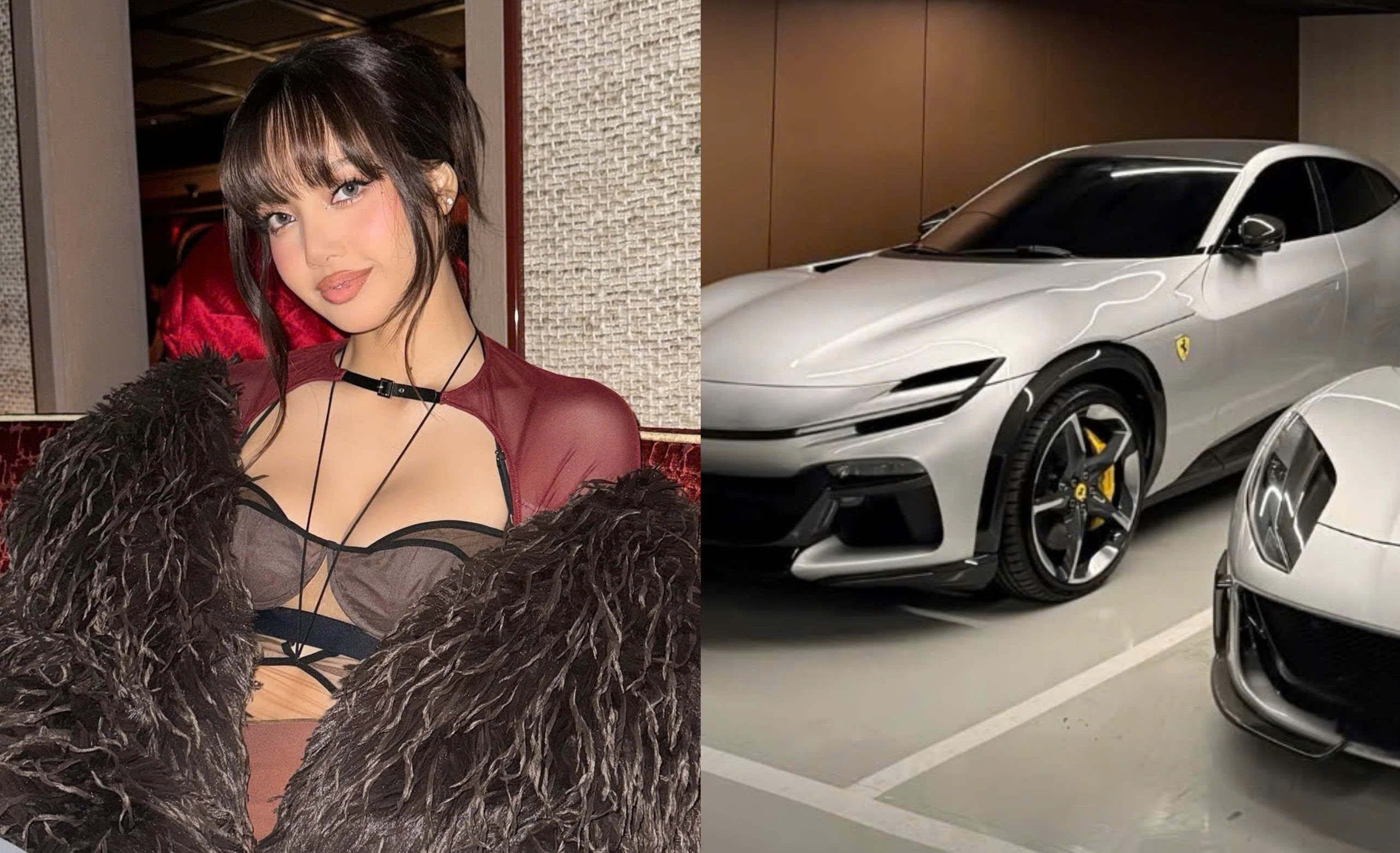 Lisa khoe sieu xe hinh anh