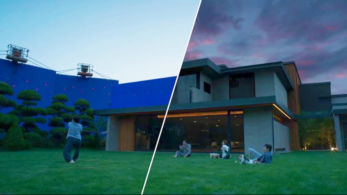 Canh phim 'Ky sinh trung' truoc va sau khi dung ky xao hinh anh