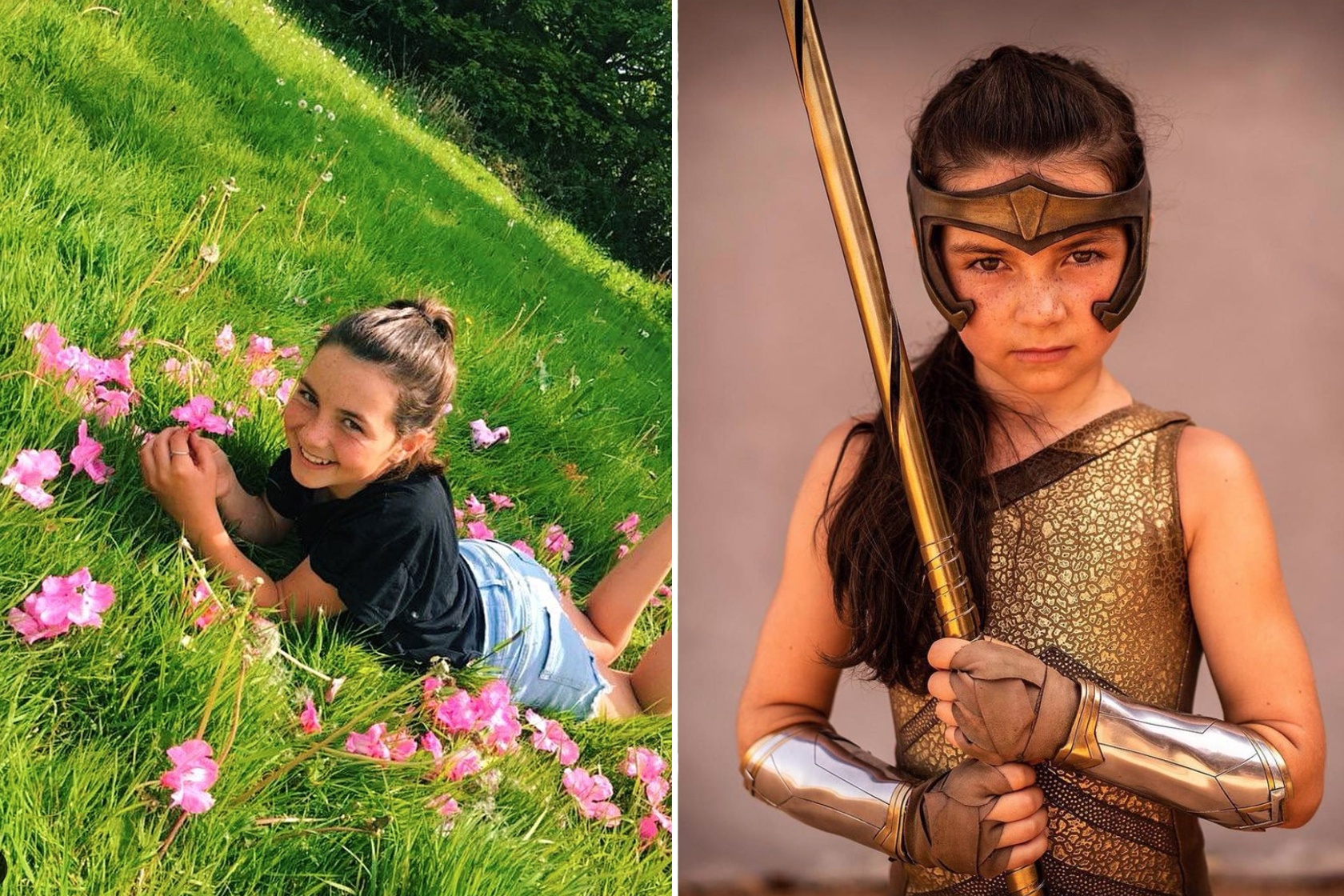 Ve dang yeu cua sao nhi thu vai Wonder Woman hinh anh