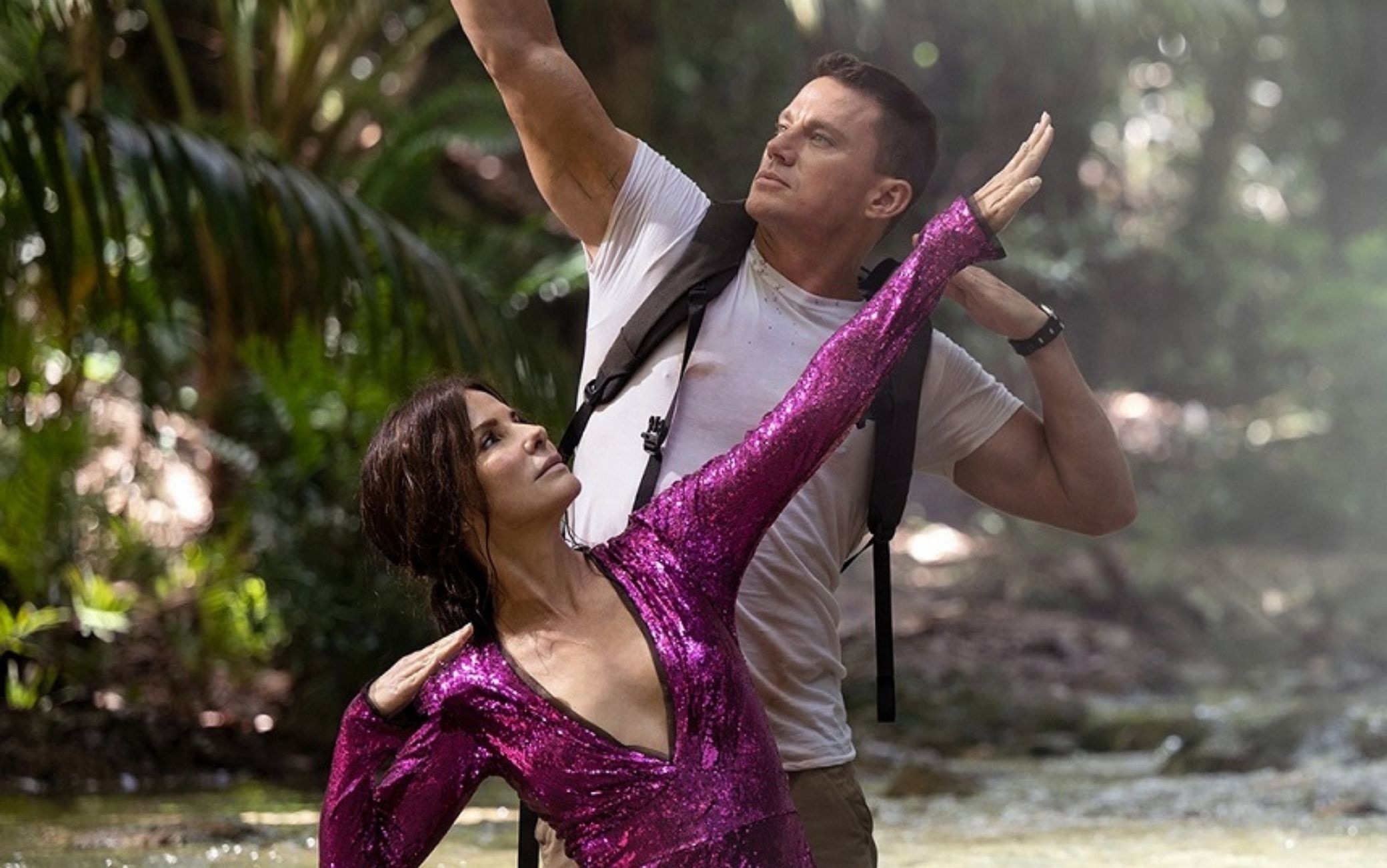 Channing Tatum hanh xac de dong phim cung Sandra Bullock hinh anh