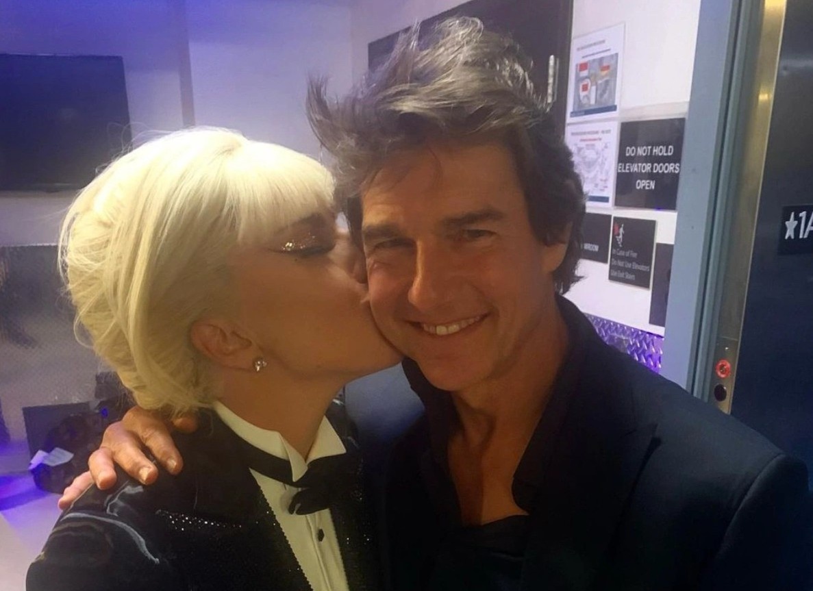 Lady Gaga than thiet voi Tom Cruise o hau truong hinh anh
