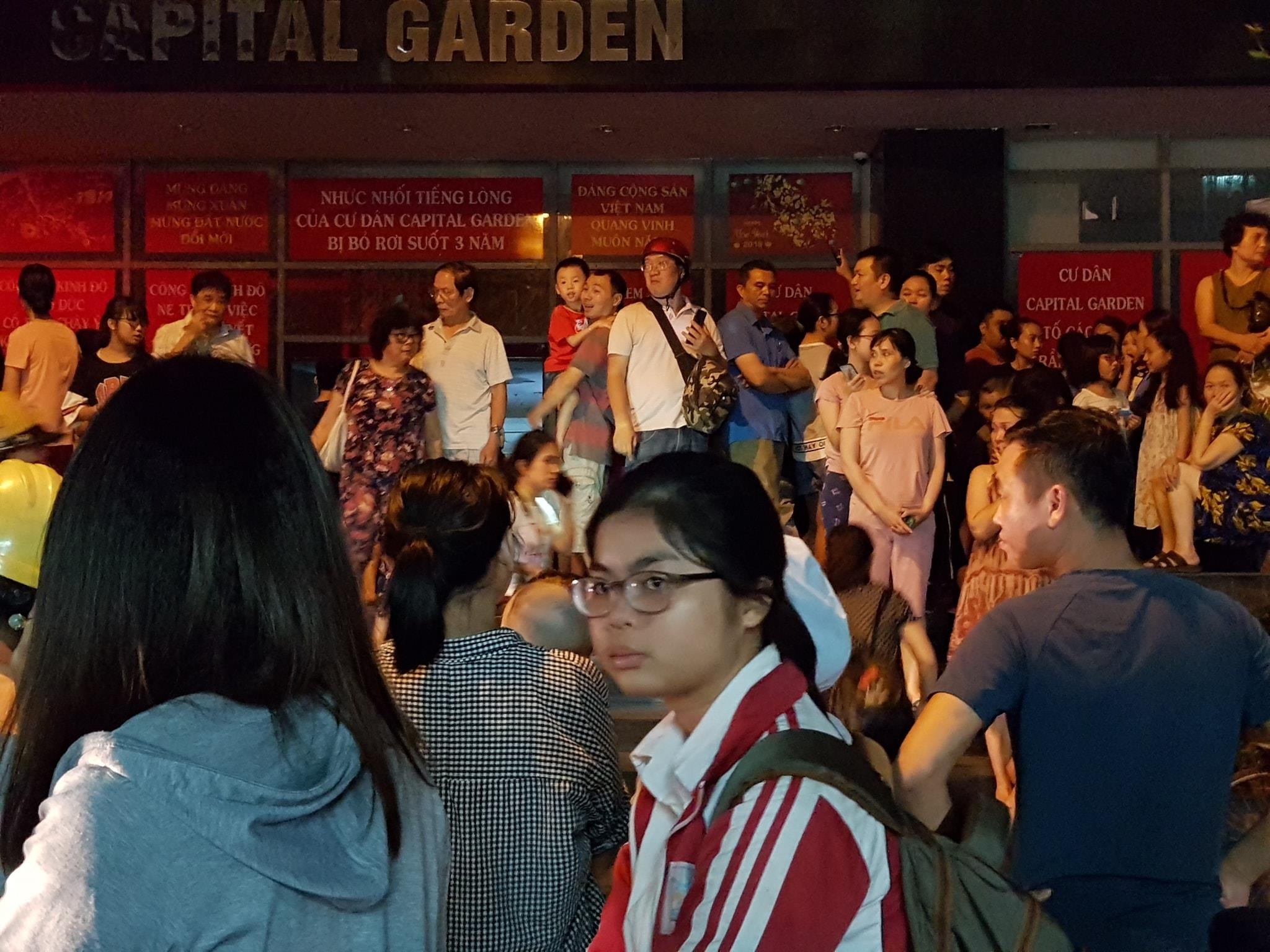 Nổ biến áp chung cư Capital Garden ảnh 1 No bien ap chung cu Capital Garden anh 1