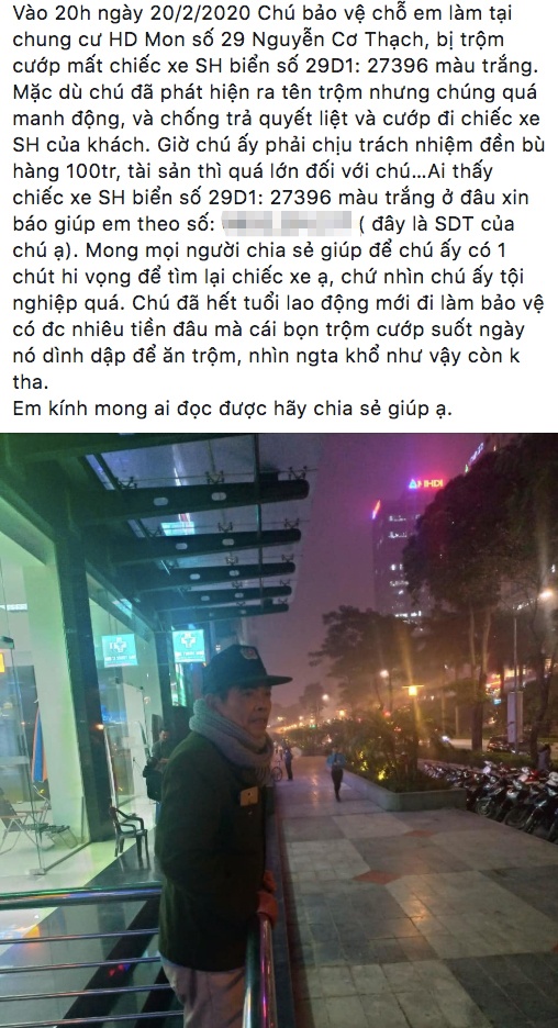 Trộm xe SH ở chung cư HD Mon ảnh 2 Trom xe SH o chung cu HD Mon anh 2