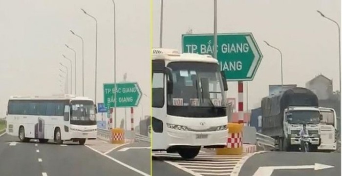 Tai xe xe khach di nguoc chieu cao toc anh 1