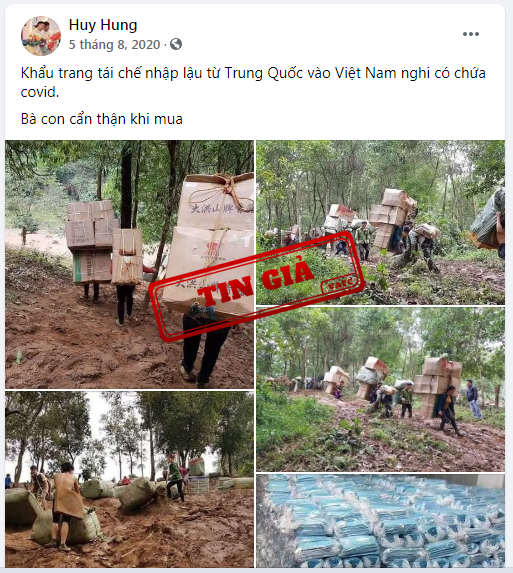 Xac minh tin khau trang nhiem covid tu Trung Quoc anh 1