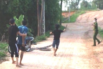 Khoi to 2 nguoi duoi danh cong an hinh anh