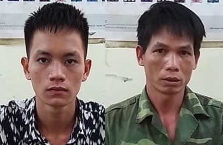 Hai cha con danh 3 cong an hinh anh