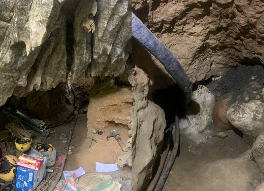 Sat lo hang dao vang, 2 nguoi mat tich hinh anh