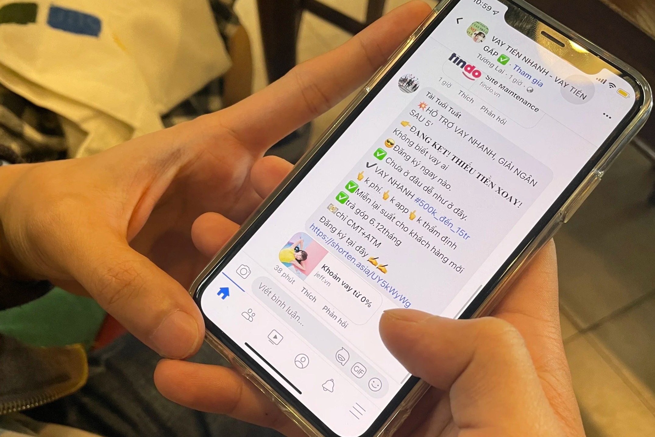 Nhieu nguoi bi lua khi vay tien nhanh qua Facebook hinh anh