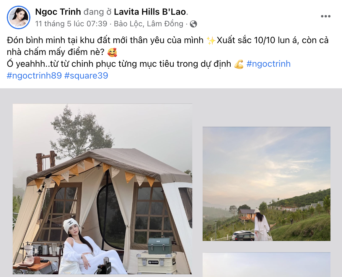 ngoc trinh mua dat bao loc anh 1