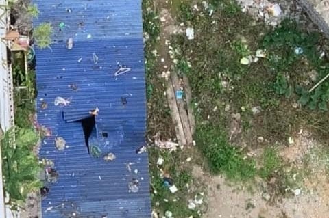 Nguoi dan ong roi tu tang 11 la can bo cong an TP Thai Nguyen hinh anh