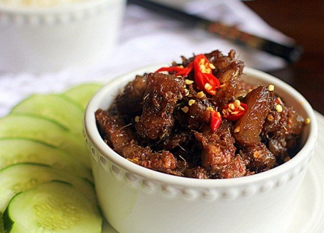 Thit xao mam ruoc va nhung mon dua com de lam hinh anh