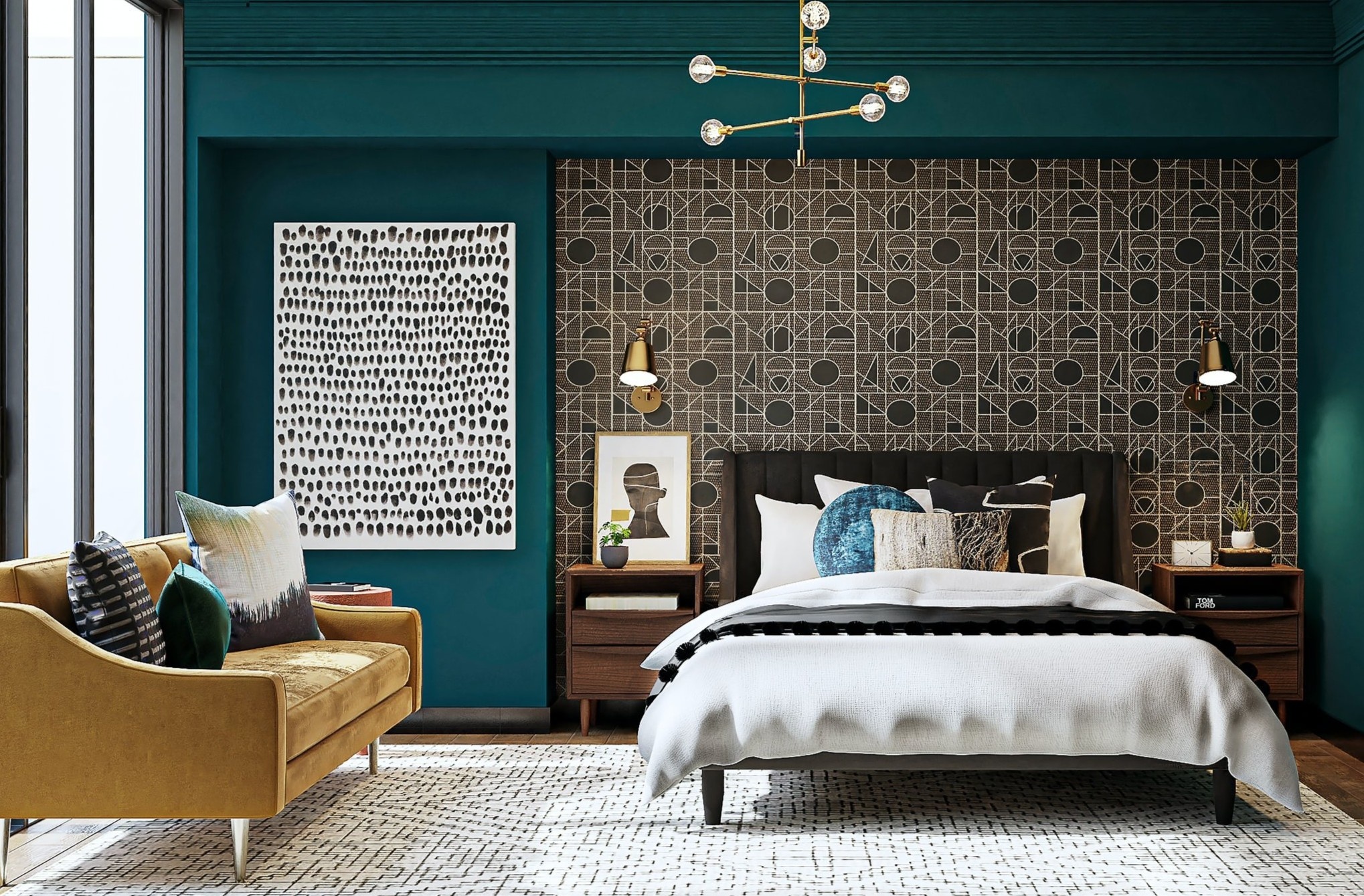 Goi y phoi mau phong nhu khach san hang sang hinh anh