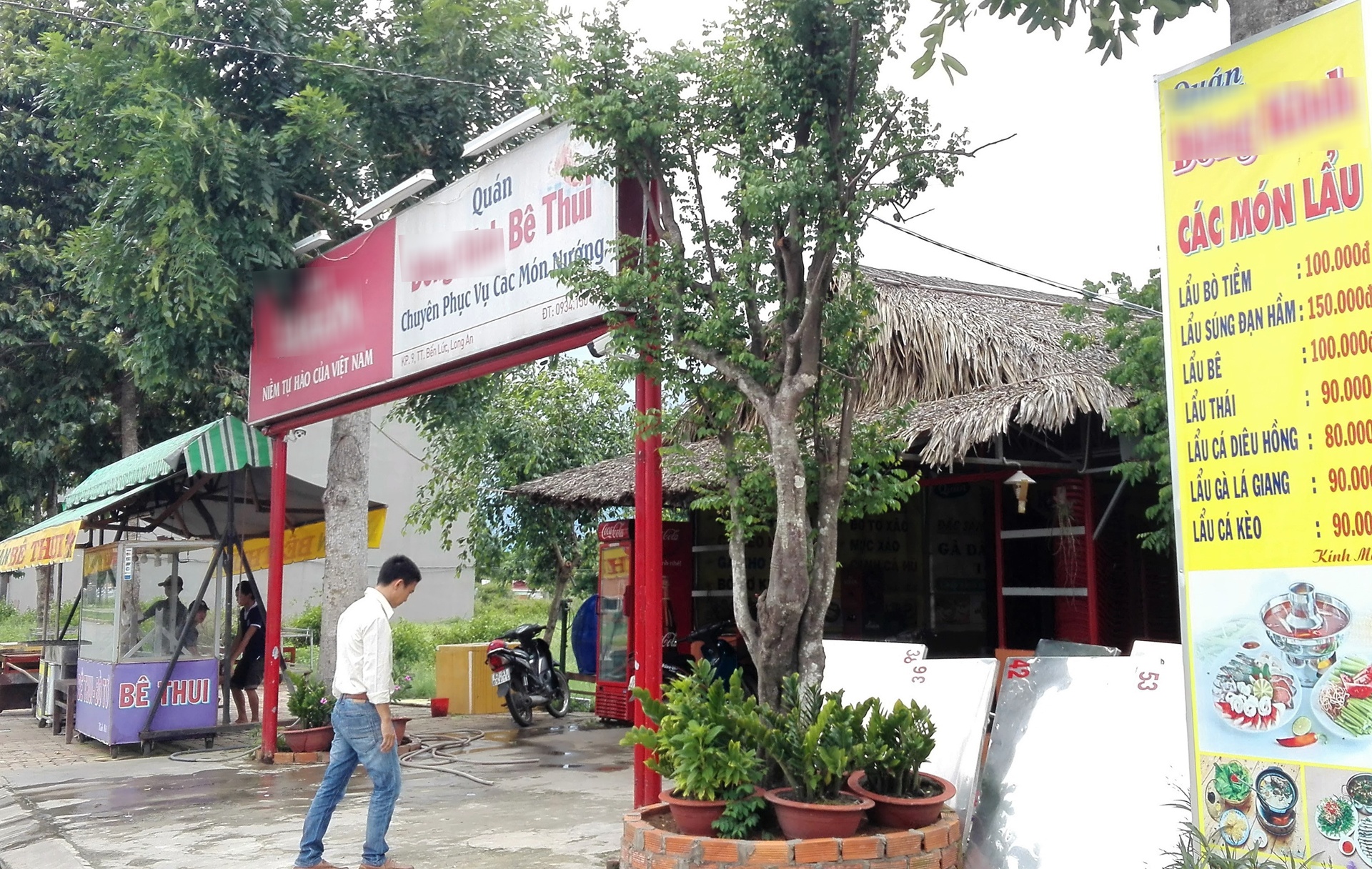 Mâu thuẫn tiền bạc,  2 thanh niên truy sát chủ nhà hàng ảnh 1 Mau thuan tien bac,  2 thanh nien truy sat chu nha hang anh 1