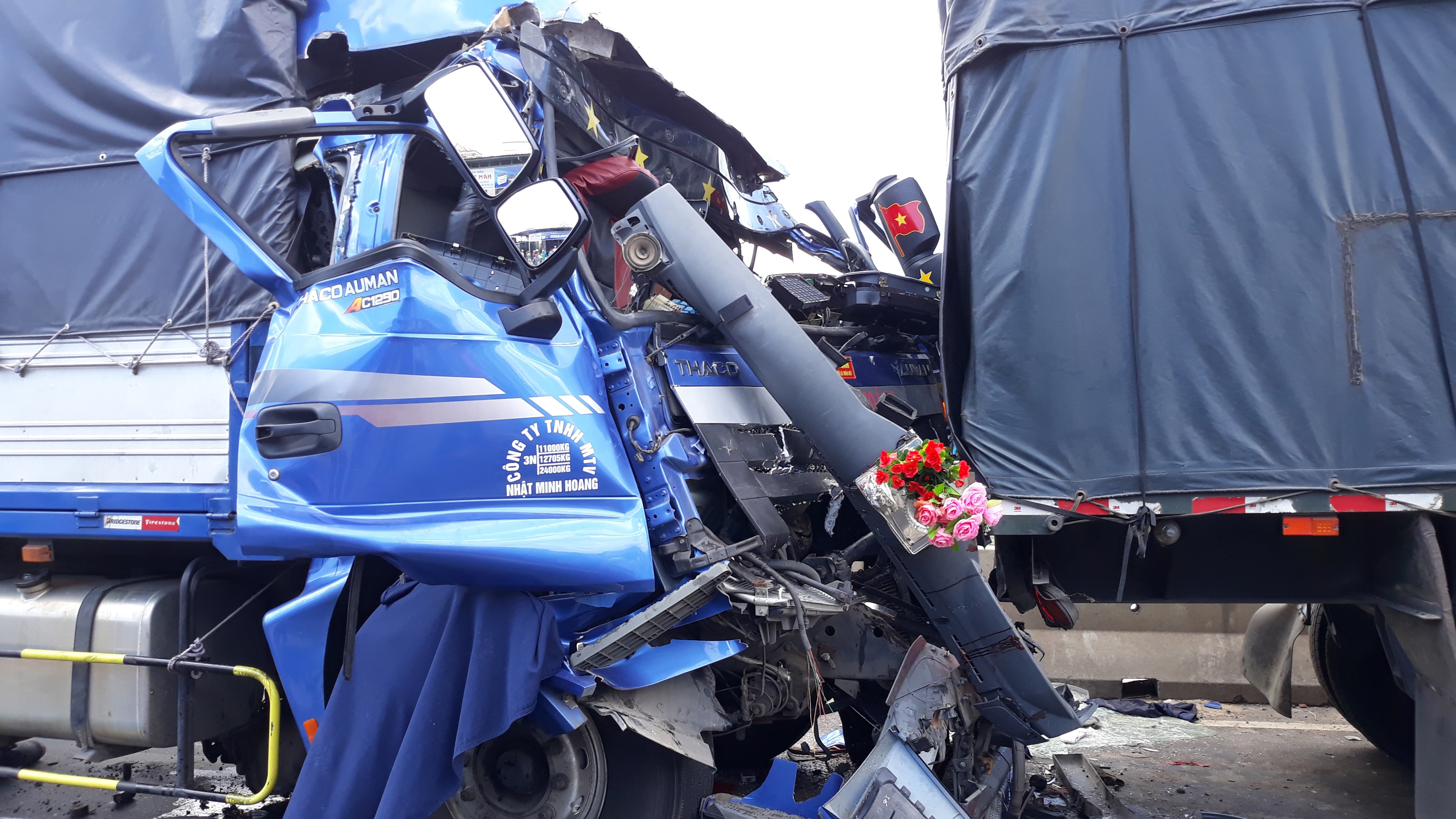 Tai xe xe tai tu vong trong cabin bien dang hinh anh