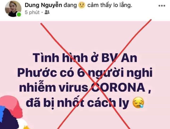Trieu tap nguoi phu nu tung tin 6 nguoi nhiem virus corona hinh anh