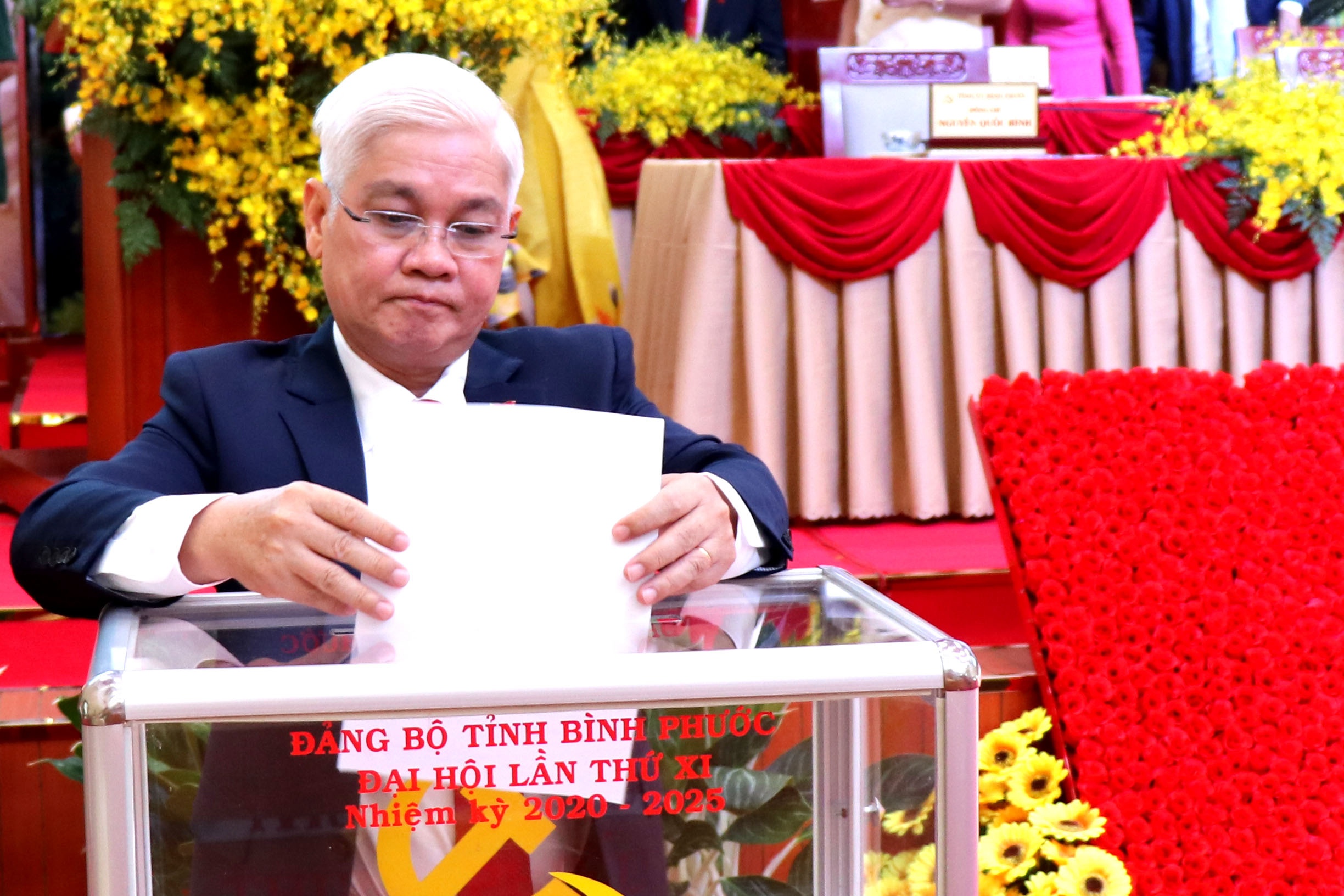 53 dai bieu trung cu vao Ban Chap hanh Dang bo Binh Phuoc hinh anh