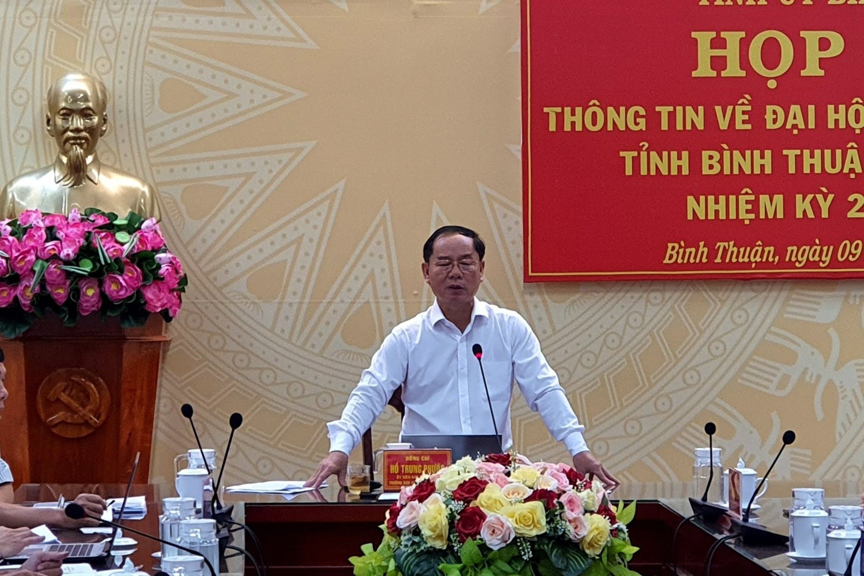 Binh Thuan khong tang qua dai bieu du Dai hoi Dang bo tinh hinh anh