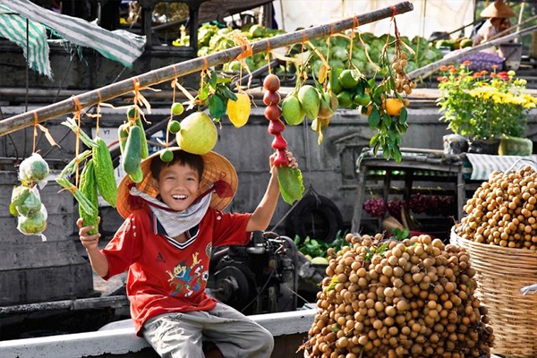 Chợ nổi Cái Răng – Cần Thơ. Ảnh: Thegioivanhoa.com.vn