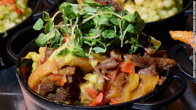 Mùi món cừu Tagine Morocco: Ngay cả khi thưởng thức món này ở Las Vegas, mùi vị đặc trưng của món cừu Tagine có thể khiến bạn như đang ở quốc gia cách đó hàng ngàn cây số. Ảnh: CNN