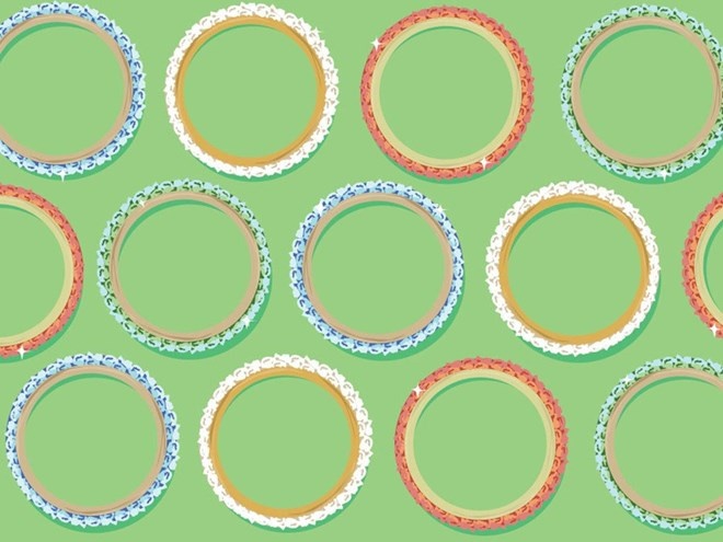 Jaipur, Ấn Độ: Số tiền có vẻ ít ỏi này có thể giúp bạn mua được một lô vòng vèo nhựa rực rỡ sắc màu mang đậm bản sắc của Ấn Độ để làm quà lưu niệm.