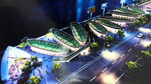 Phối cảnh mô hình Khu phố đêm ven sông Hàn