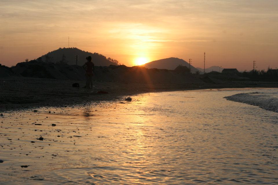 Hoàng hôn trên biển