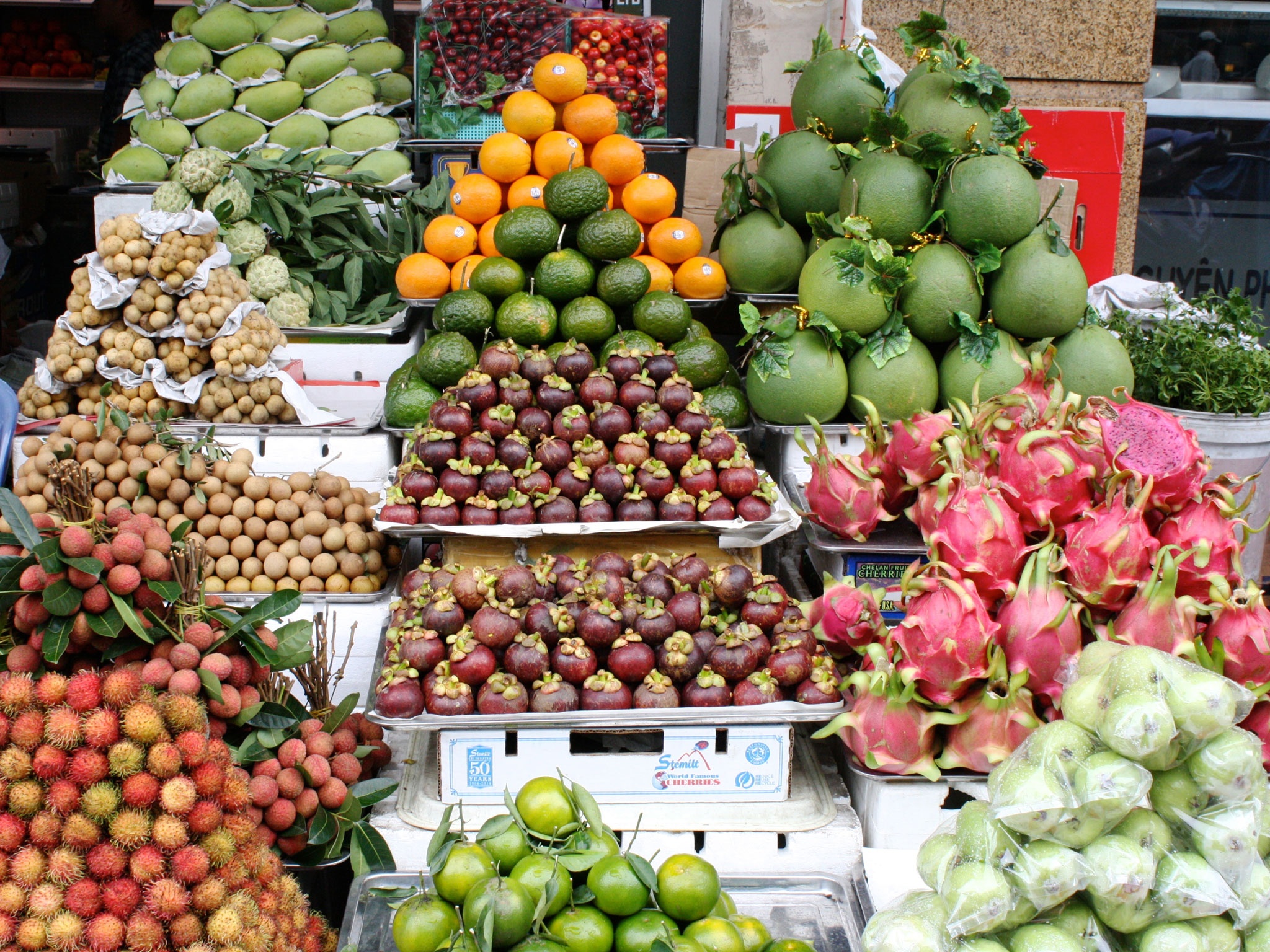 5. Chợ Bến Thành: Chợ trung tâm của Sài Gòn nằm ngay ở quận 1. Được xây dựng vào những năm 1870 bởi người PHáp, tại đây có một trong những công trình cổ nhất thành phố. Hãy tới đây để trải nghiệm sự sống động của một khu chợ giữa những sạp trái cây nhiệt đới rực rỡ sắc màu, những hàng cá tươi rói và hàng trăm sản vật địa phương.